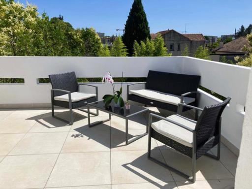 Appartement Terrasse Panoramique Hopitaux Et Facultes Montpellier Esterno foto